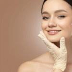 woman getting botox injection