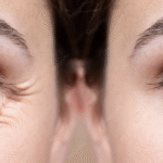 before and after of eye bag removal