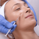 patient getting a skin booster at a aesthetic clinic