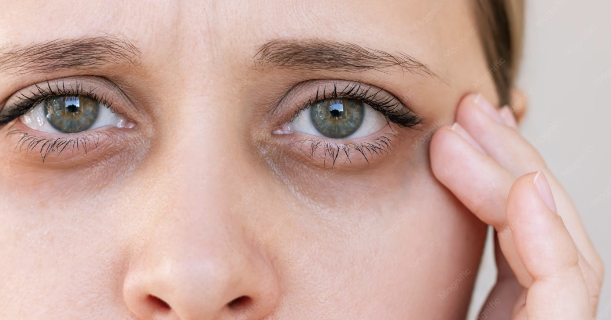 woman with dar eye circles