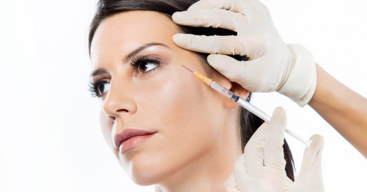 patient receiving botox injection